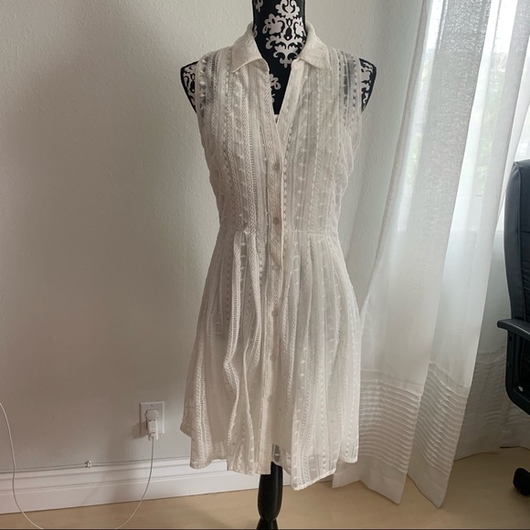 Maison Jules Dresses & Skirts - Maison Jules White Sleeveless Dress